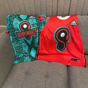 Original logo whipsnakes Rambo jersey and reversible pinnie